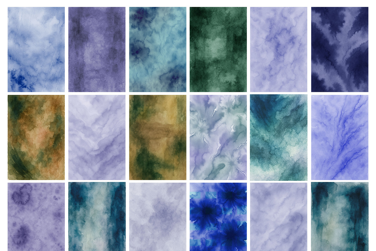 Watercolor Textures, Strokes & Frame, a Texture Graphic by DreamoraArt (Photo 5 of 11)