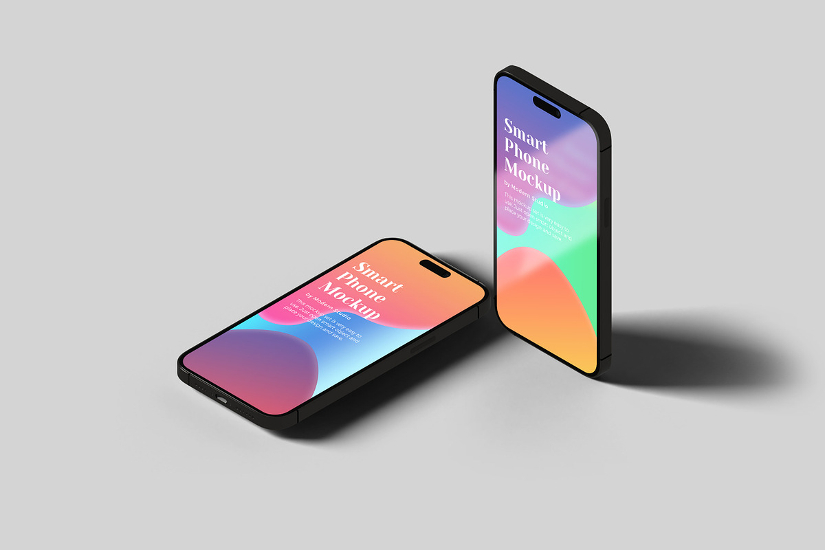 iPhone 14 Pro Mockup Set, an iPhone Mockup by Modern Studio (Photo 8 of 13)