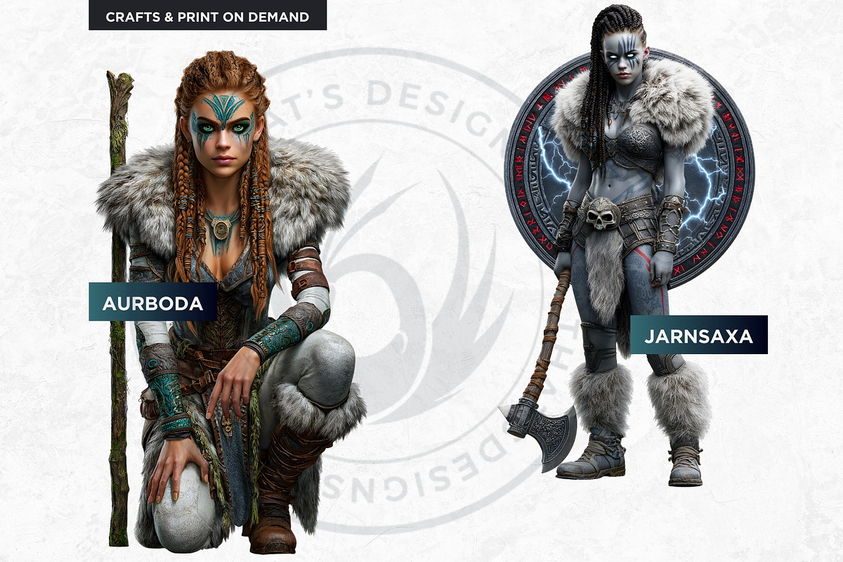 Norse Jotuns Giant Viking Cliparts, a Person Illustration by ThatsDesignArt (Photo 15 of 18)