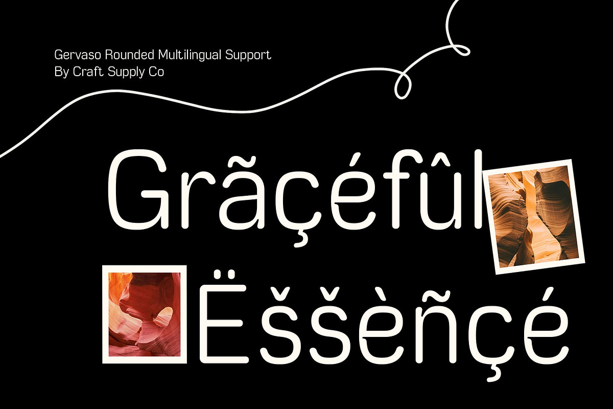 Gervaso Rounded, a Sans Serif Font by Craft Supply Co. (Photo 4 of 8)