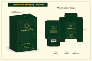 3d Box Design die cut template