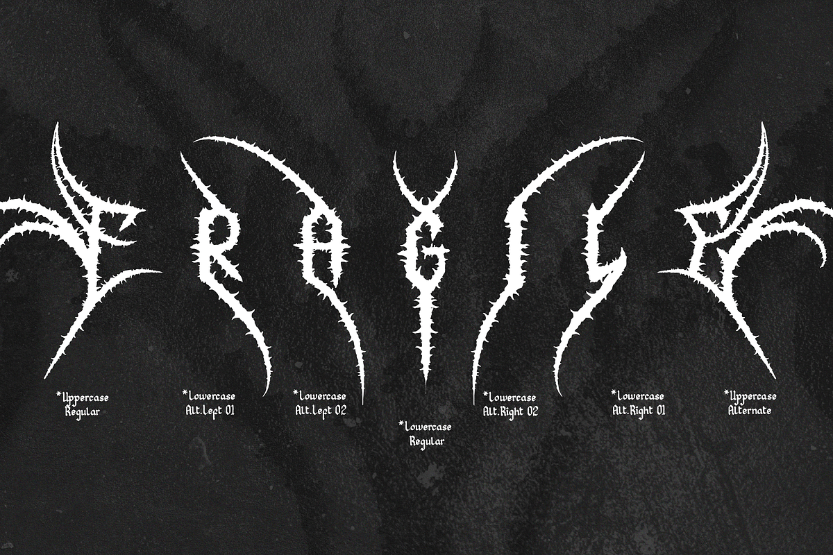 Regolax | Black Metal Font, a Blackletter Font by Denustudios (Photo 10 of 12)