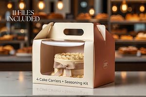 Food Bakery Seasoning Package Mockup