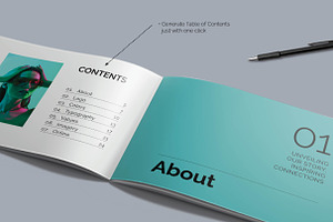 Brand Guide Brochure InDesign Layout