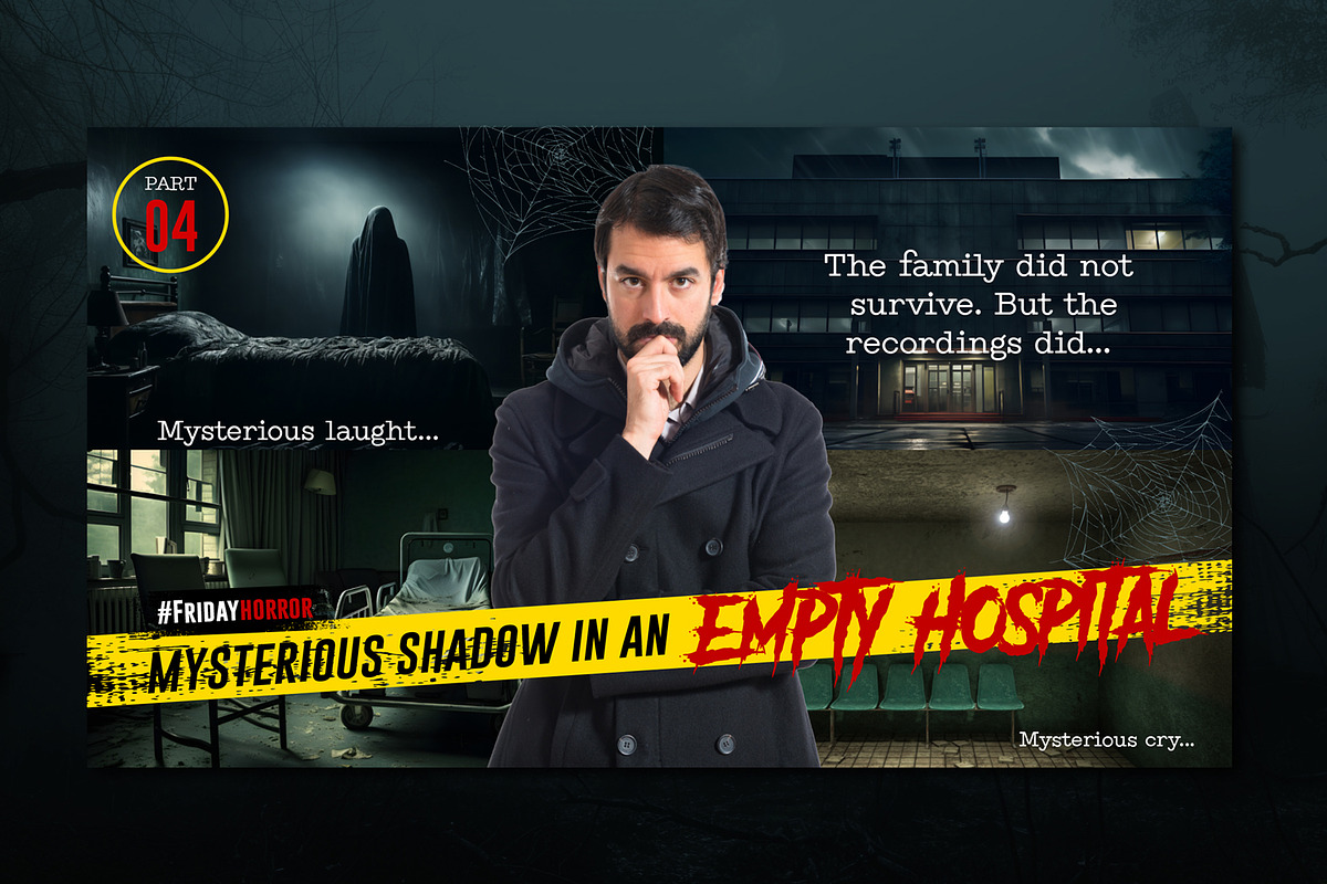 Horror Youtube Thumbnail, a Social Media Template by Aarley Kaiven (Photo 2 of 4)