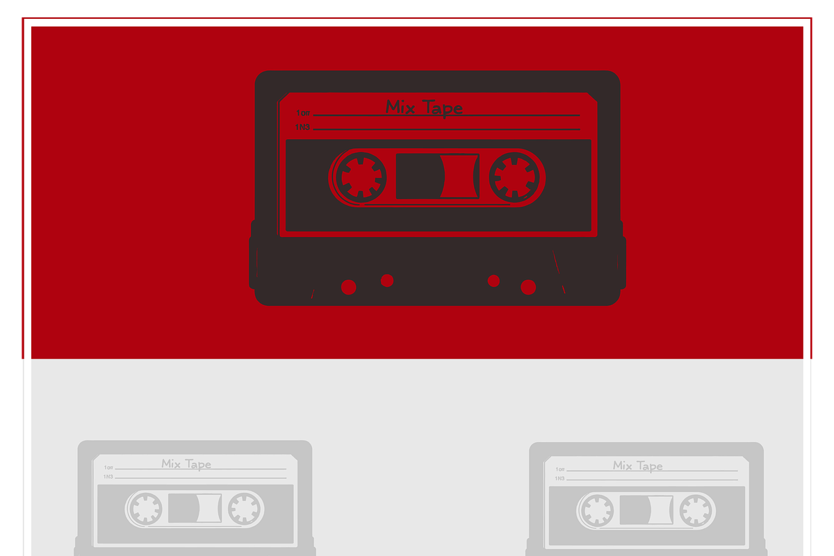 Retro Mix Tape Vector Art, an Object Illustration by CarWrap design (Photo 1 of 3)