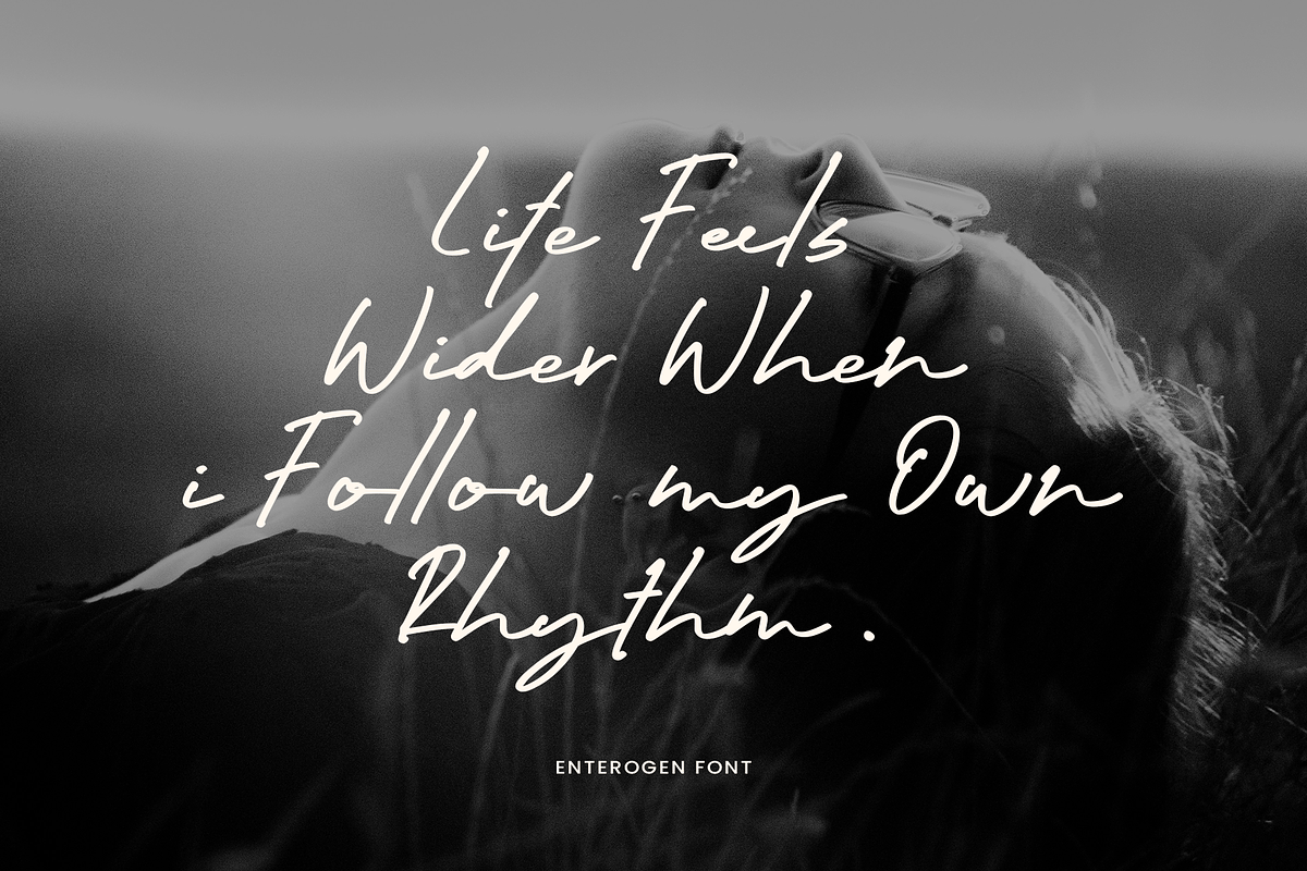 Enterogen – Natural Handwritten Font, a Handwritten Font by Vampstudio (Photo 10 of 13)
