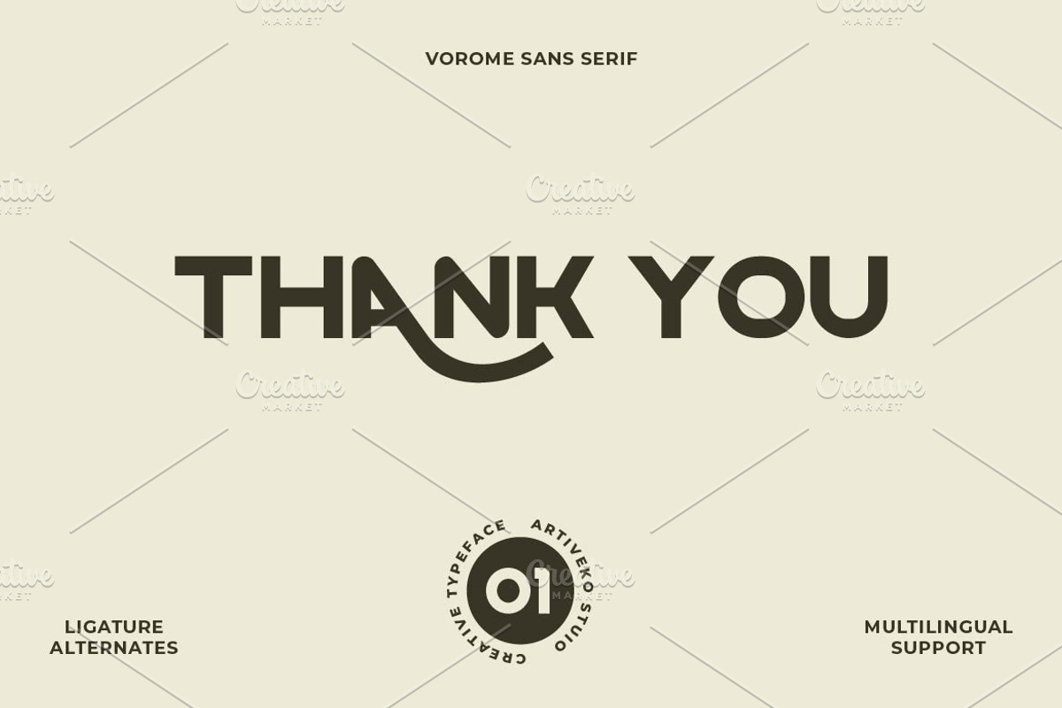 Vorome Logo Sans Font, a Sans Serif Font by Artiveko (Photo 8 of 8)