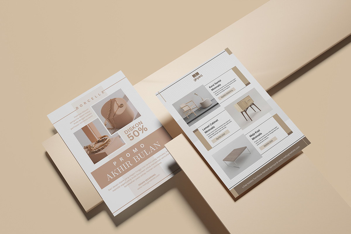 A4 flyer on wood mockup, a Flyer Template by Creative_A23 (Photo 3 of 5)