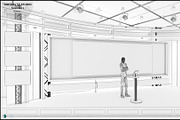 Virtual TV Studio News Set 1, an Architecture 3D Model by akerStudio (Thumbnail 29 of 57)