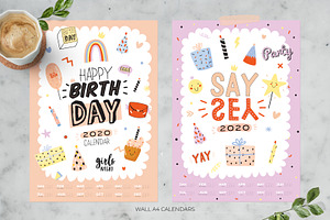 2020 Year B-day Calendars Part 3