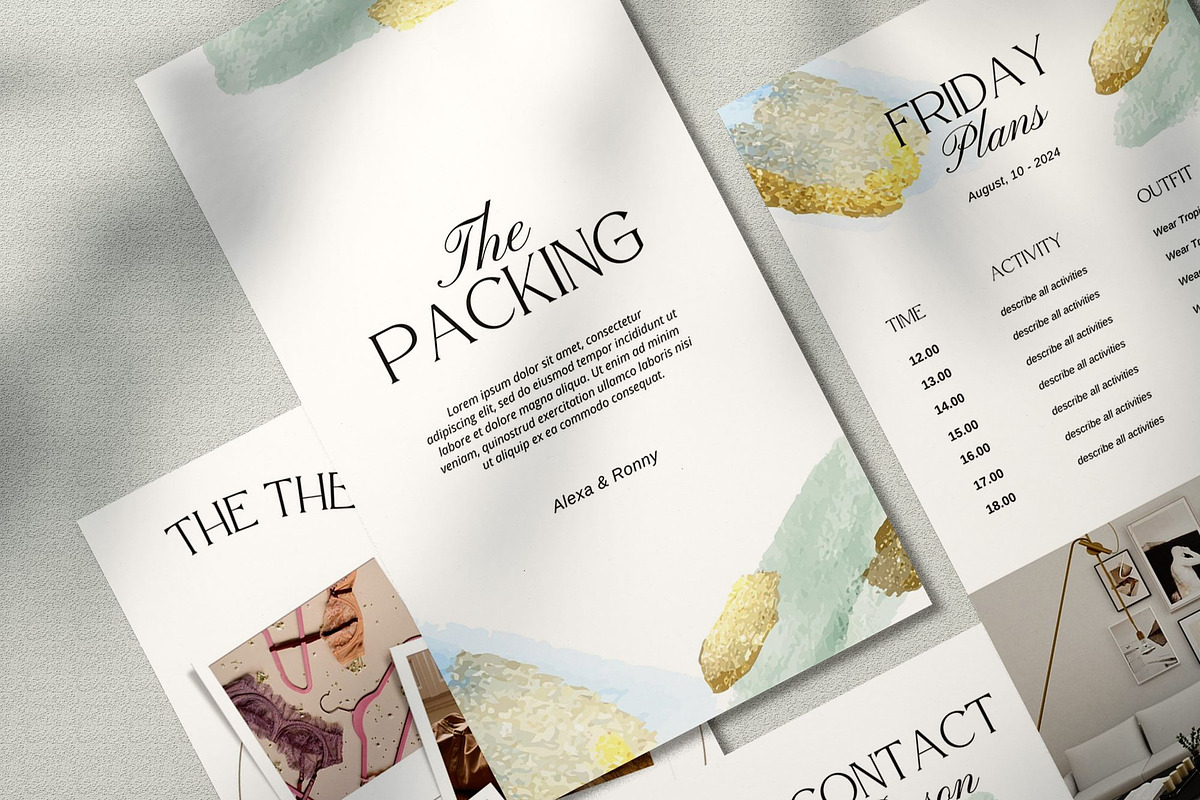 Luxury  Bachelorette Itinerary Canva, a Presentation Template by SKY CREATION (Photo 1 of 7)