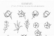Cotton Line Art, an Object Graphic by CaraulanStore (Thumbnail 4 of 6)