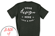 Back Of T-Shirt BC3001 Mockup Bundle, a Shirt Mockup by lock and page (Thumbnail 12 of 88)