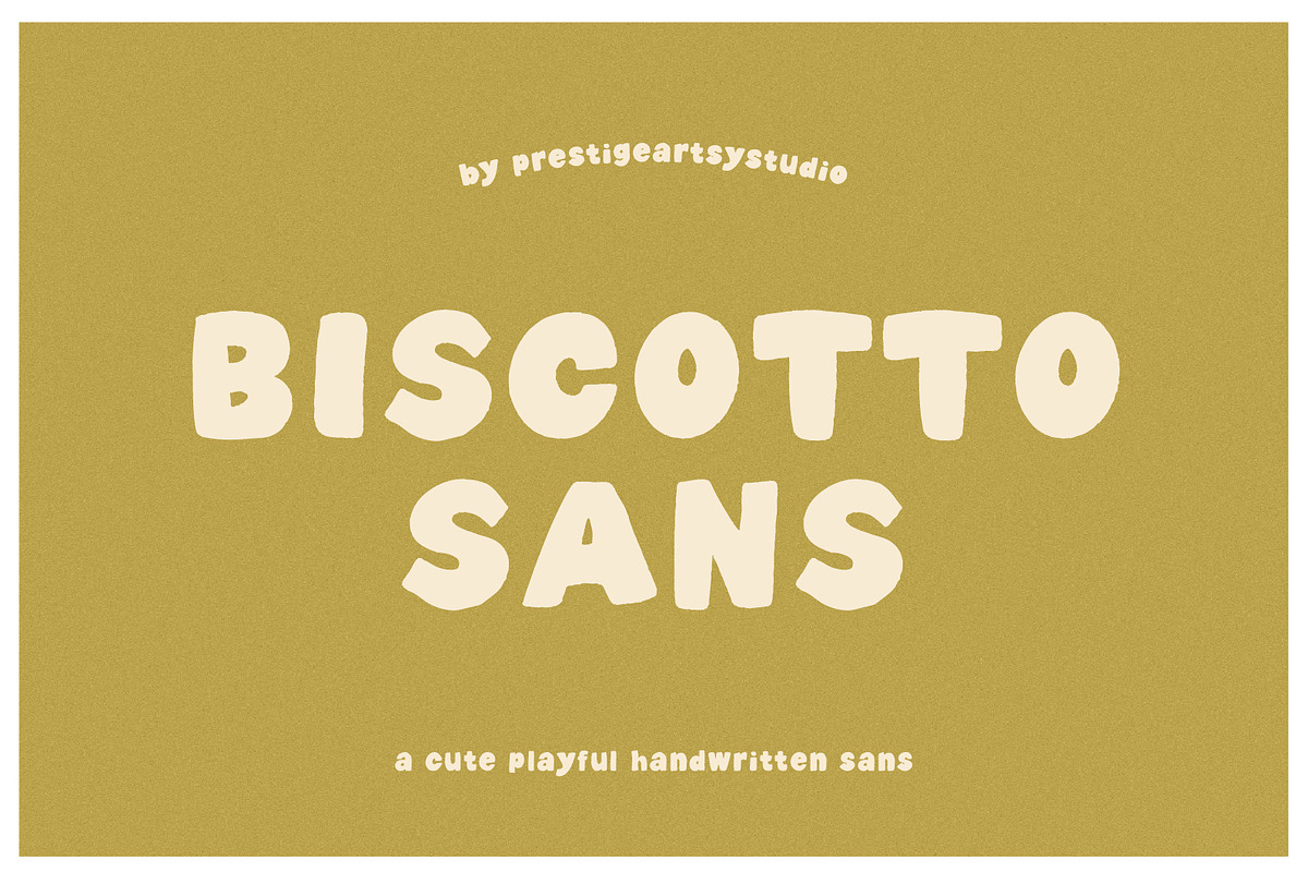 Biscotto Sans, a Sans Serif Font by Prestige Artsy Studio (Photo 1 of 10)