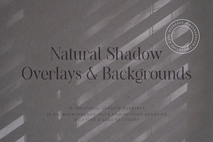 Natural Shadow Overlays & Background