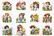 Spring farm sublimation clipart, an Illustration by RobertsArt (Thumbnail 3 of 7)