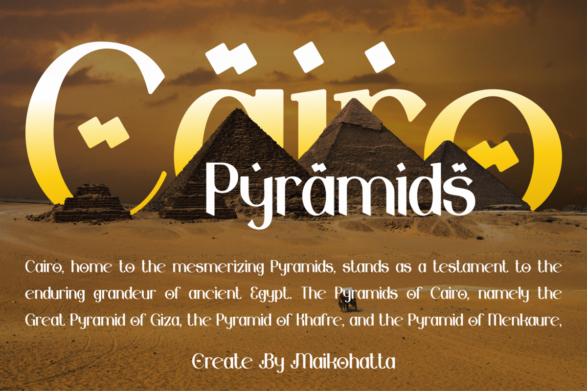 Kallhad - Arabic Style Font, a Sans Serif Font by MaikoHatta (Photo 2 of 9)