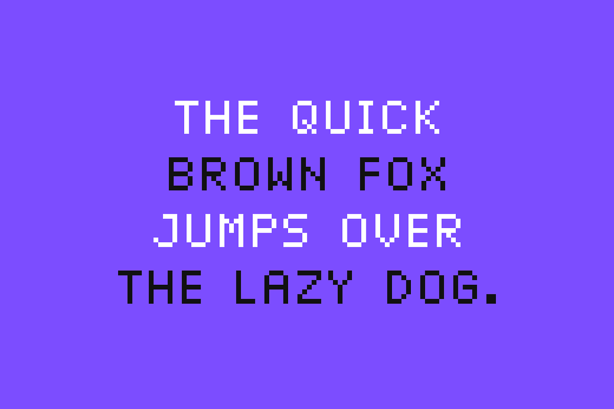 Spectacus Pixel Typeface (12 Fonts), a Sans Serif Font by alpercakici (Photo 12 of 14)