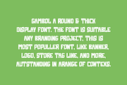 Gambol - Round Font, a Sans Serif Font by Iqsiart Studio (Thumbnail 2 of 6)