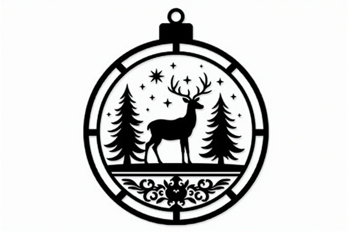 Christmas Ornament Laser Cut Bundle, a Graphic by Creativeshirt (Photo 12 of 16)