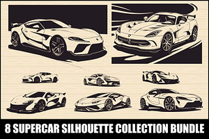 Luxury Car Clipart Vector Bundle, an Illustration by Creativeshirt