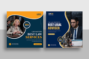 Law Firm Social Media Post Template, a Social Media Template by Designgrove