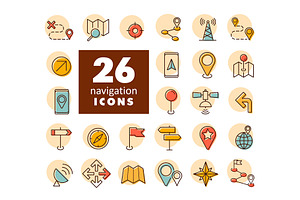 26 Maps, Location, Navigation Icon