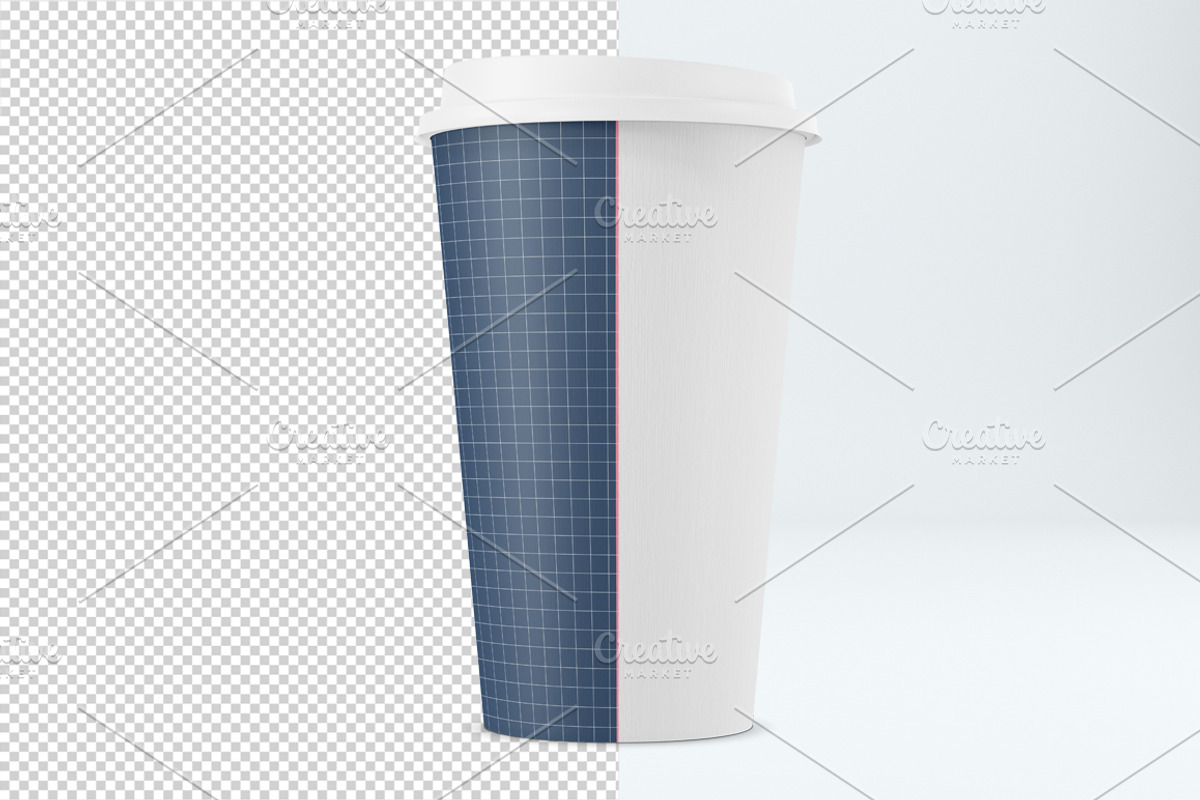 Big coffee cup mockup. PSD mockup., a Cups & Container Mockup by NatalyaZelenova (Photo 2 of 7)