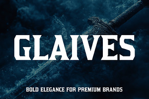 Glaives - Blocky Display Font