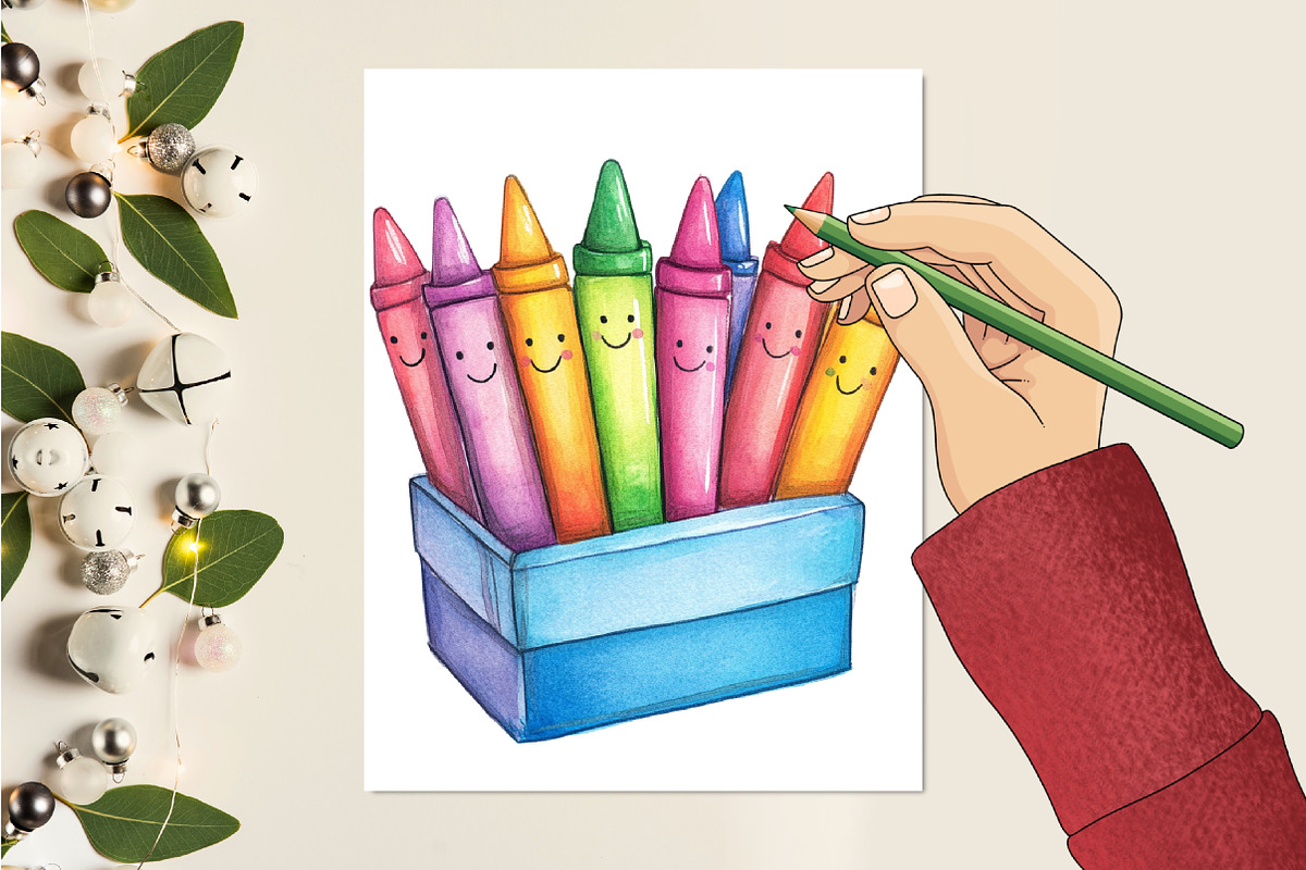 Preppy Back to School Clipart PNG, a Seasonal Illustration by CitraGraphics (Photo 4 of 4)