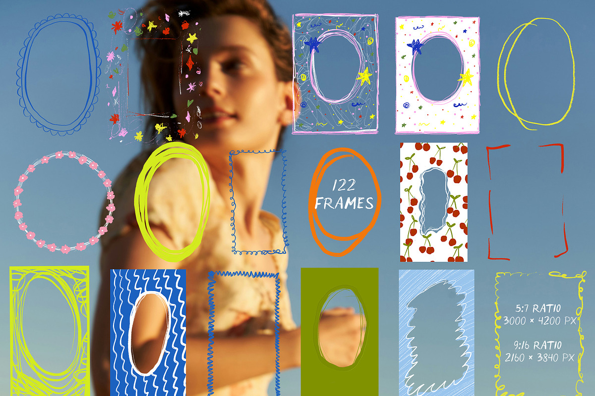 Sketchy Frames Collection, an Object Graphic by lerinartstudio (Photo 9 of 12)