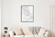 Line Art Tropical Leaves Clipart., an Illustration by ElenKoss (Thumbnail 13 of 13)