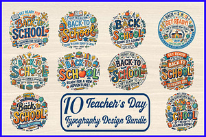 Teacher's Day Typography Design, an Object Illustration by Artivon