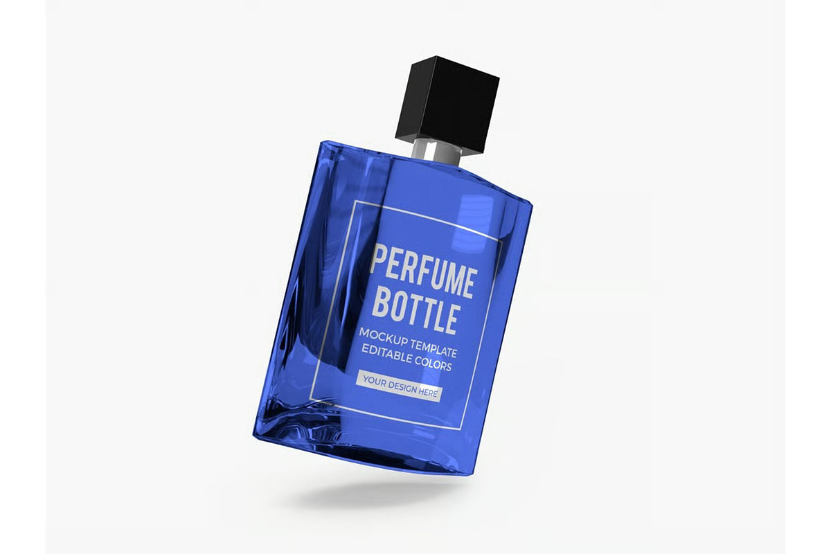 Perfume Bottle Mockup Template Set, a Packaging Mockup by DesignRushMarket (Photo 3 of 11)