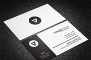 Modern Minimal Business Card, a Business Card Template by Verazo (Thumbnail 1 of 3)
