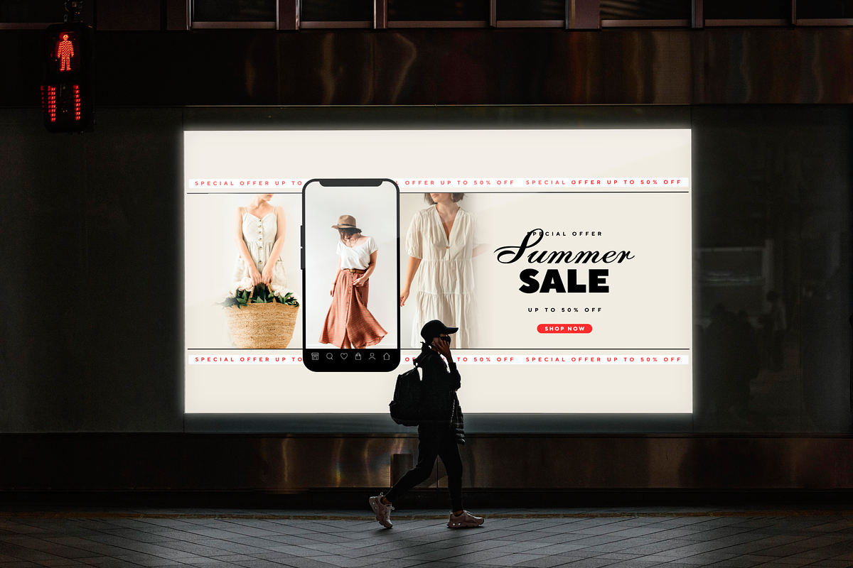 Exterior Digital Screen Mockup, an Advertising Mockup by GearShift (Photo 3 of 5)