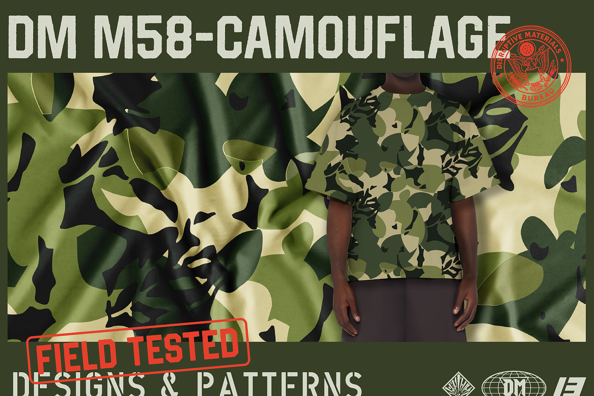 DM M58 Camouflage Seamless Pattern, a Pattern Graphic by darkmatter_graphicworks (Photo 1 of 3)