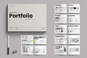 Graphic Design Portfolio Brochure, a Brochure Template by E-Type (Thumbnail 1 of 8)