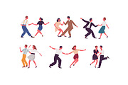 Couples dancing lindy hop, swing set, a Person Illustration by Good Studio (Thumbnail 2 of 5)