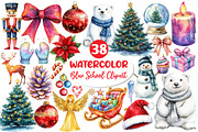 Glitter Christmas Sublimation Clipar, an Illustration by Dream Creation (Thumbnail 1 of 4)