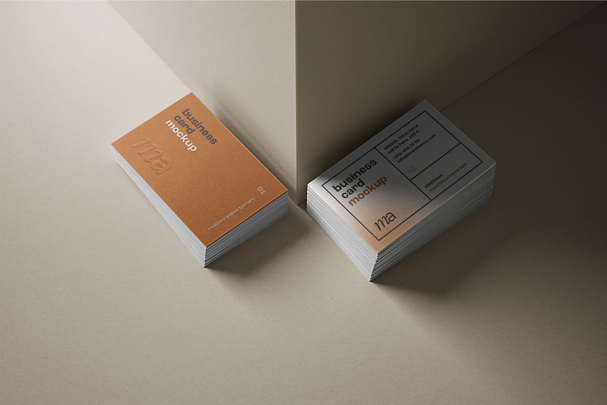Business Card Mockup Set, a Print Template by mockupatelier (Photo 10 of 17)