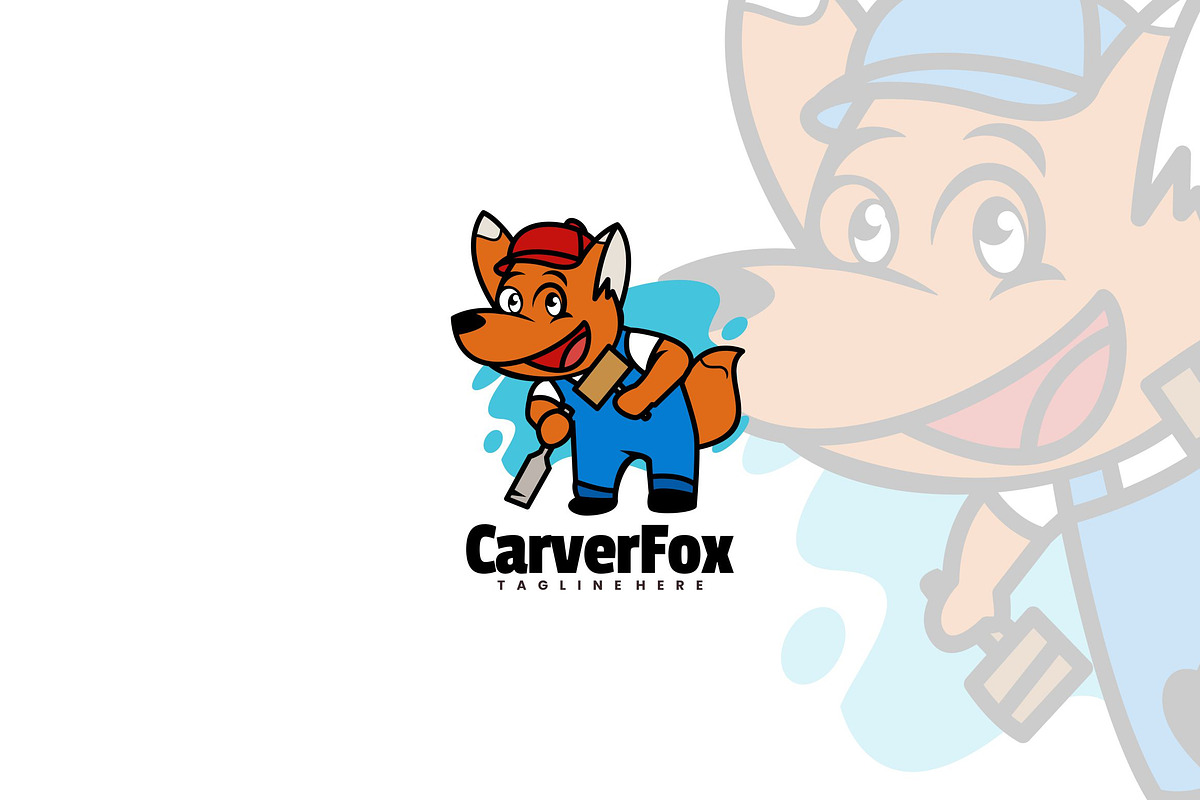 Carver Mascot Logo Design., a Branding & Logo Template by VectorCraft