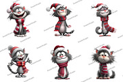 Whimsical Cat, Quirky Christmas, an Illustration by DreamArtGraphic (Thumbnail 2 of 5)
