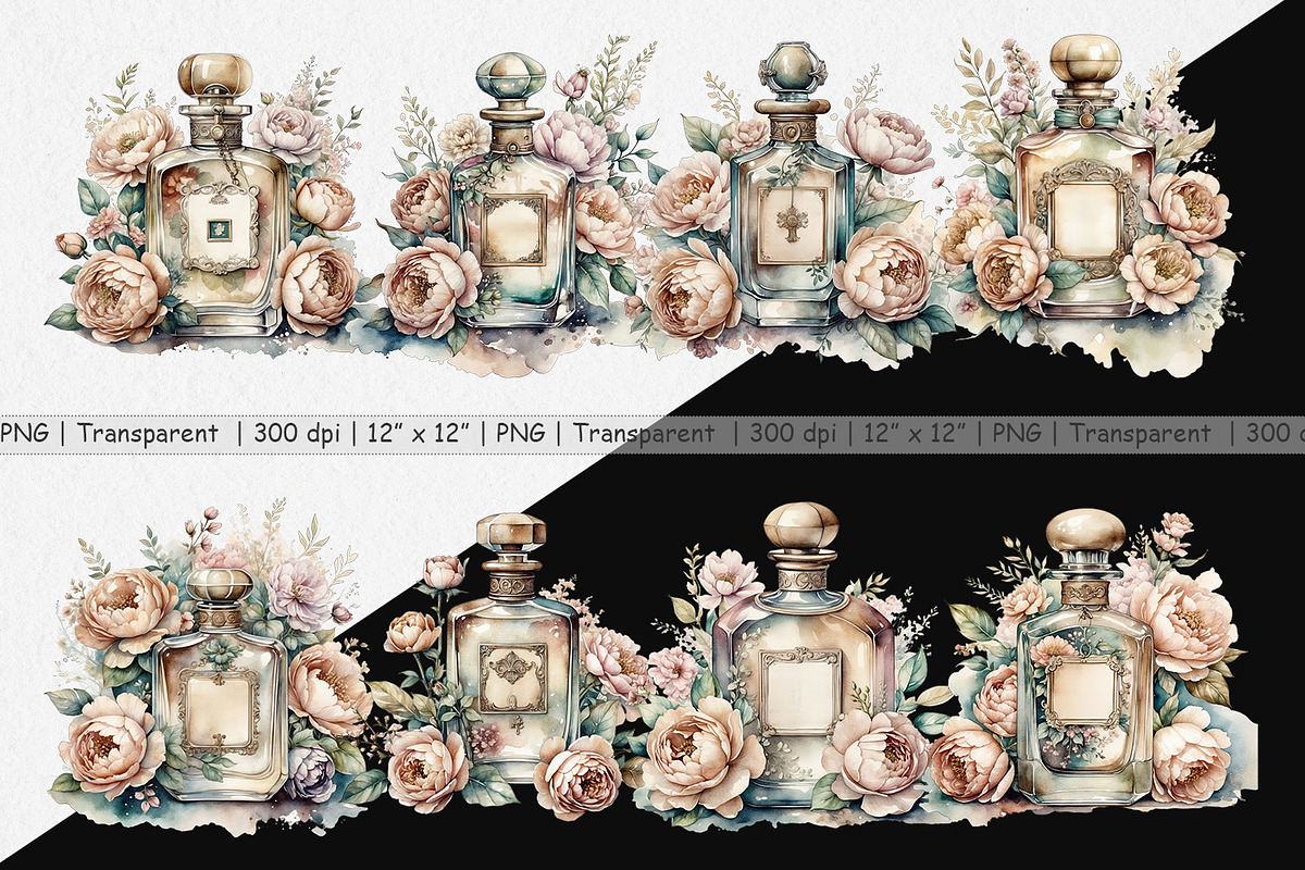 Perfume Bottle Clipart, a Graphic by Artnoy (Photo 2 of 5)