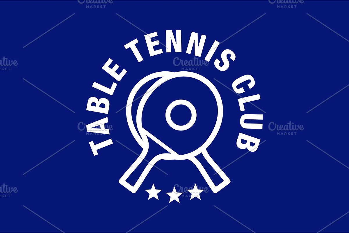 Table tennis emblem logo, a Branding & Logo Template by swarnstudio (Photo 2 of 3)