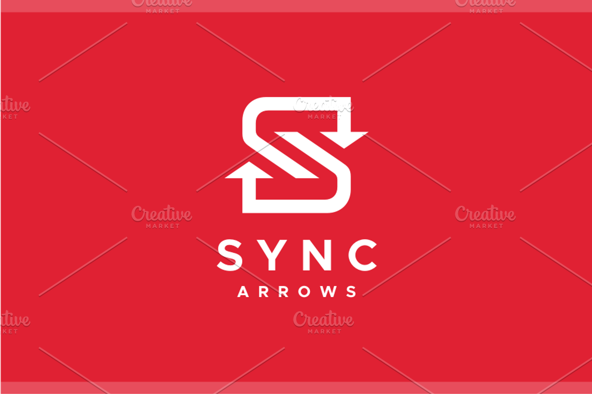 Sync Arrows - S Logo, a Branding & Logo Template by yopie