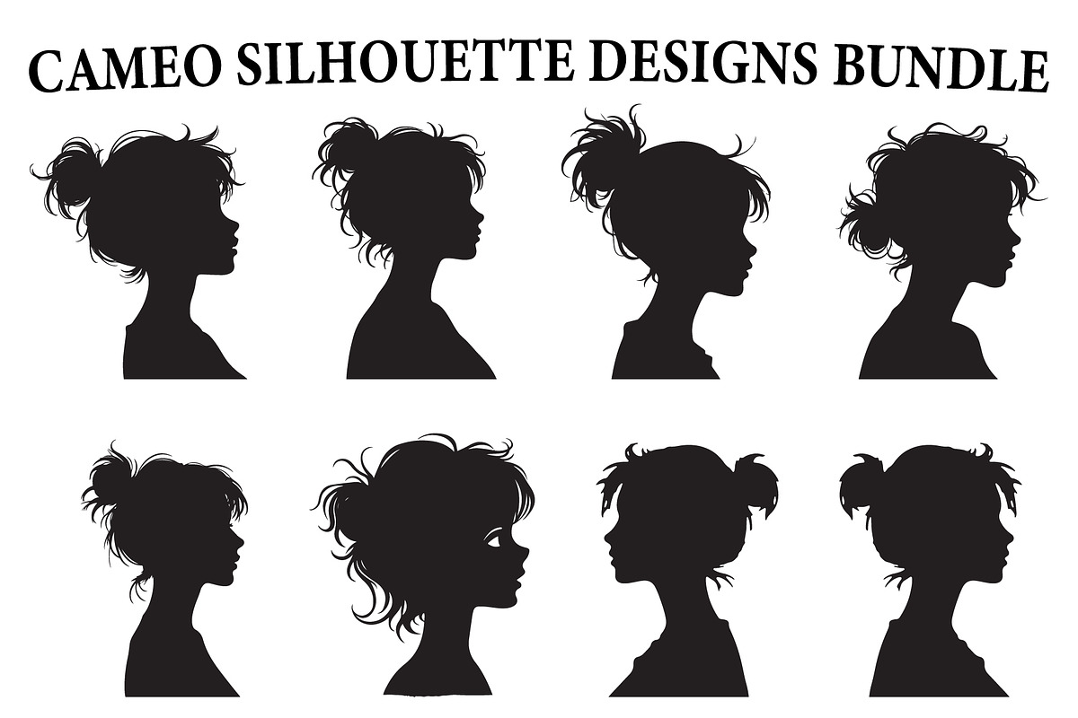 Romantic Love Cameo Silhouette, an Illustration by abu67222 (Photo 1 of 8)