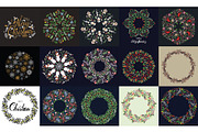 60 Christmas Wreath Vector, an Invitation Template by Noree (Thumbnail 1 of 4)