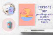 Tropical Summer Paper Cut Set, a Decorative Illustration by Minkina (Thumbnail 3 of 4)